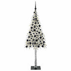 vidaXL Weihnachtsbaum mit 300 LEDs Weiß 180 cm PE und Stahl