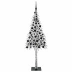 vidaXL Weihnachtsbaum mit 300 LEDs Weiß 180 cm PE und Stahl