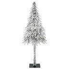 vidaXL Weihnachtsbaum mit 300 LEDs Weiß 180 cm PE und Stahl