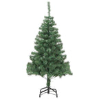 vidaXL Weihnachtsbaum mit 300 LEDs mit Ständer Grün 180 cm PVC