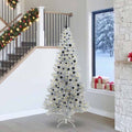 vidaXL Weihnachtsbaum mit 300 LEDs mit Ständer Silber 240 cm PET