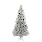 vidaXL Weihnachtsbaum mit 300 LEDs mit Ständer Silber 240 cm PET
