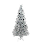 vidaXL Weihnachtsbaum mit 300 LEDs mit Ständer Silber 240 cm PET