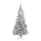 vidaXL Weihnachtsbaum mit 300 LEDs mit Ständer Silber 240 cm PET