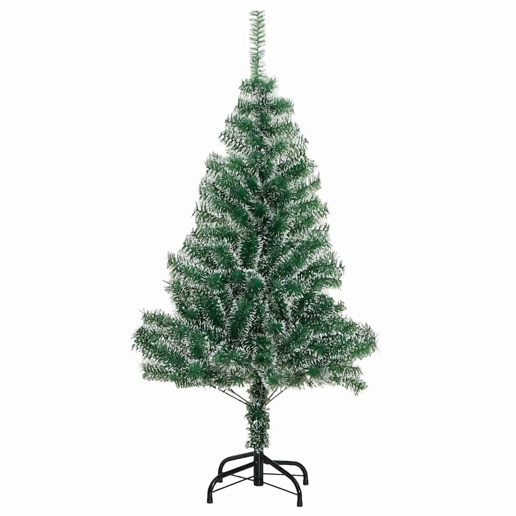 vidaXL Künstlicher Weihnachtsbaum beschneit mit LED Licht 150 cm