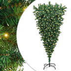 vidaXL Umgedrehter künstlicher vorbeleuchteter Weihnachtsbaum 180 cm