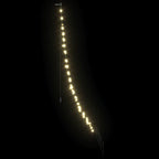 vidaXL LED Weihnachtsbaum mit Erdspießen Warmes Weiß 182 cm Metall