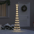 vidaXL LED-Weihnachtsbaum Warmes Weiß 51 x 51 x 190 cm Metall