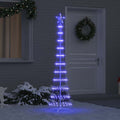 vidaXL LED-Weihnachtsbaum mit 230 LEDs Blau 51 x 51 x 190 cm Metall