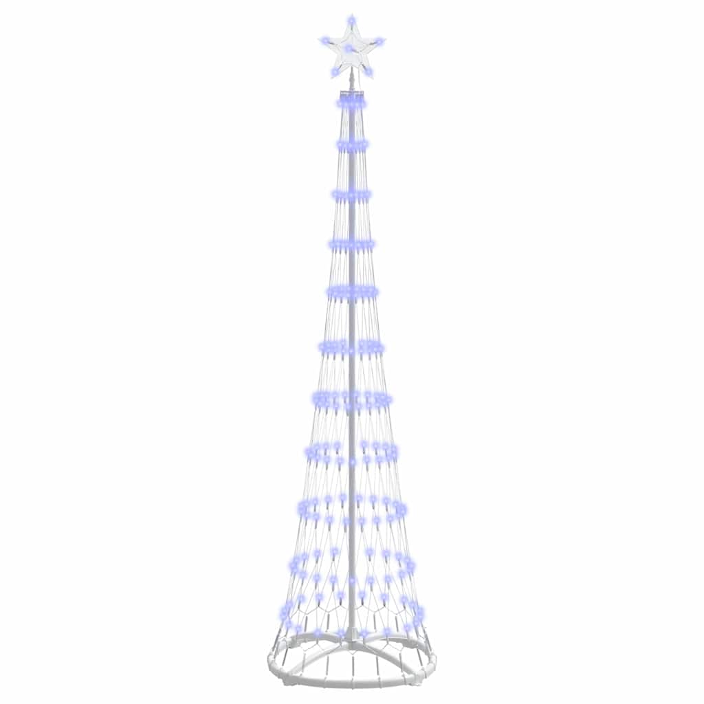 vidaXL LED-Weihnachtsbaum mit 230 LEDs Blau 51 x 51 x 190 cm Metall