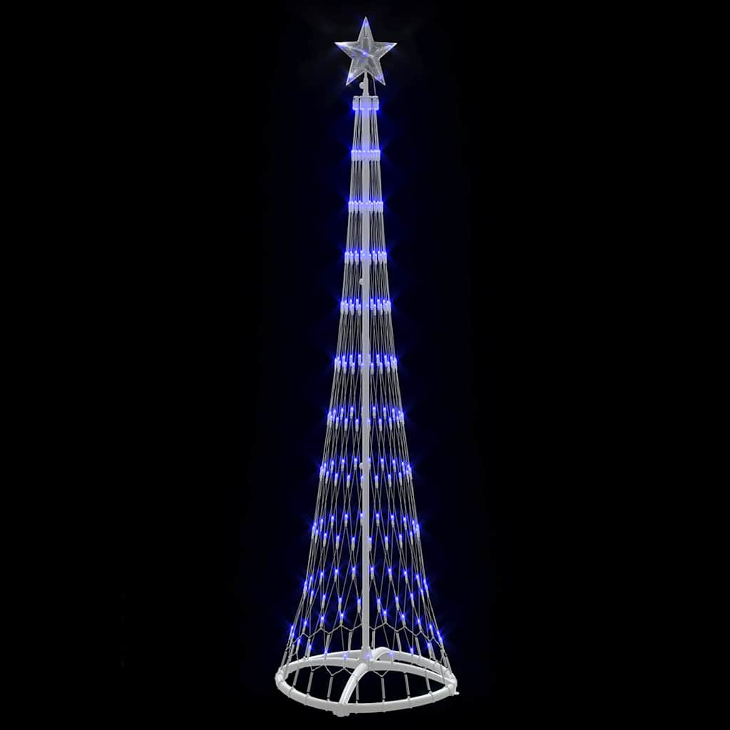vidaXL LED-Weihnachtsbaum mit 230 LEDs Blau 51 x 51 x 190 cm Metall