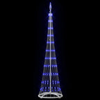 vidaXL LED-Weihnachtsbaum mit 230 LEDs Blau 51 x 51 x 190 cm Metall