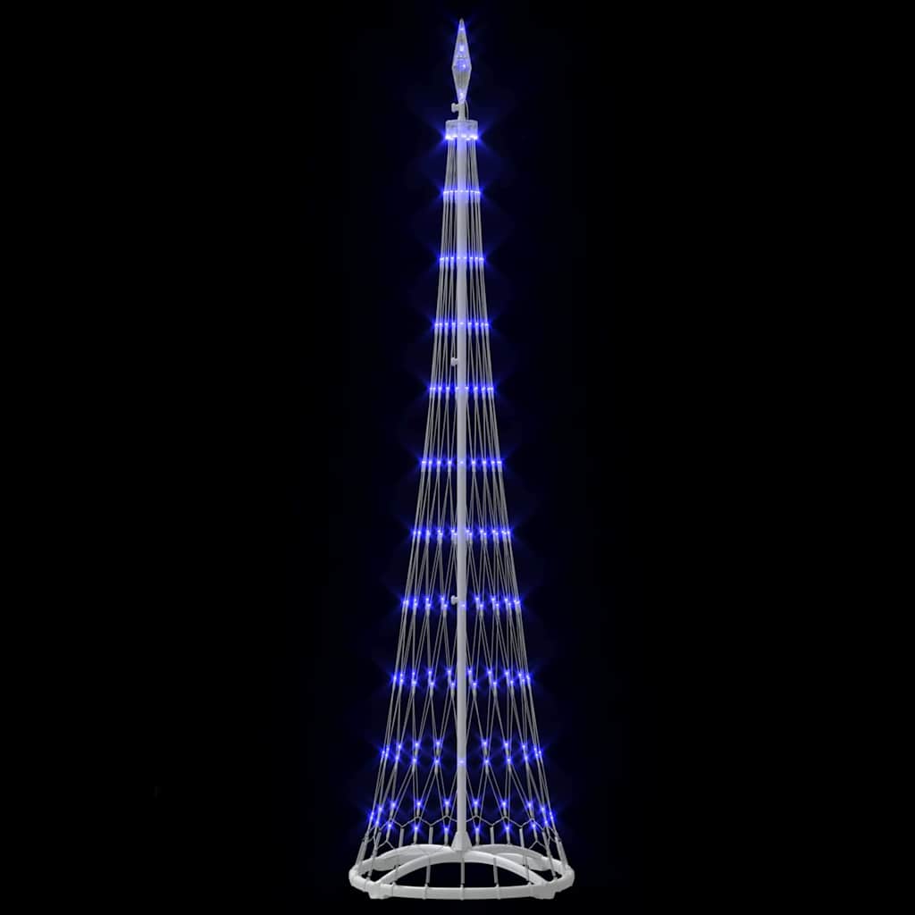 vidaXL LED-Weihnachtsbaum mit 230 LEDs Blau 51 x 51 x 190 cm Metall