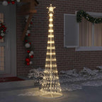 vidaXL LED-Weihnachtsbaum mit 290 LEDs Warmes Weiß 250 cm Metall