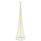 vidaXL LED-Weihnachtsbaum mit 290 LEDs Warmes Weiß 250 cm Metall
