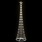 vidaXL LED-Weihnachtsbaum mit 290 LEDs Warmes Weiß 250 cm Metall