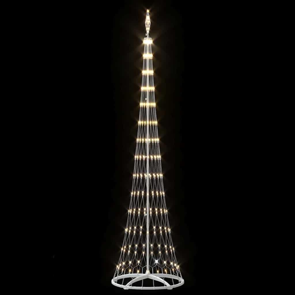 vidaXL LED-Weihnachtsbaum mit 290 LEDs Warmes Weiß 250 cm Metall