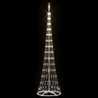 vidaXL LED-Weihnachtsbaum mit 290 LEDs Warmes Weiß 250 cm Metall