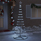 vidaXL LED-Weihnachtsbaum mit 295 LEDs Kaltweiß 250 cm Metall