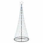 vidaXL LED-Weihnachtsbaum mit 295 LEDs Kaltweiß 250 cm Metall