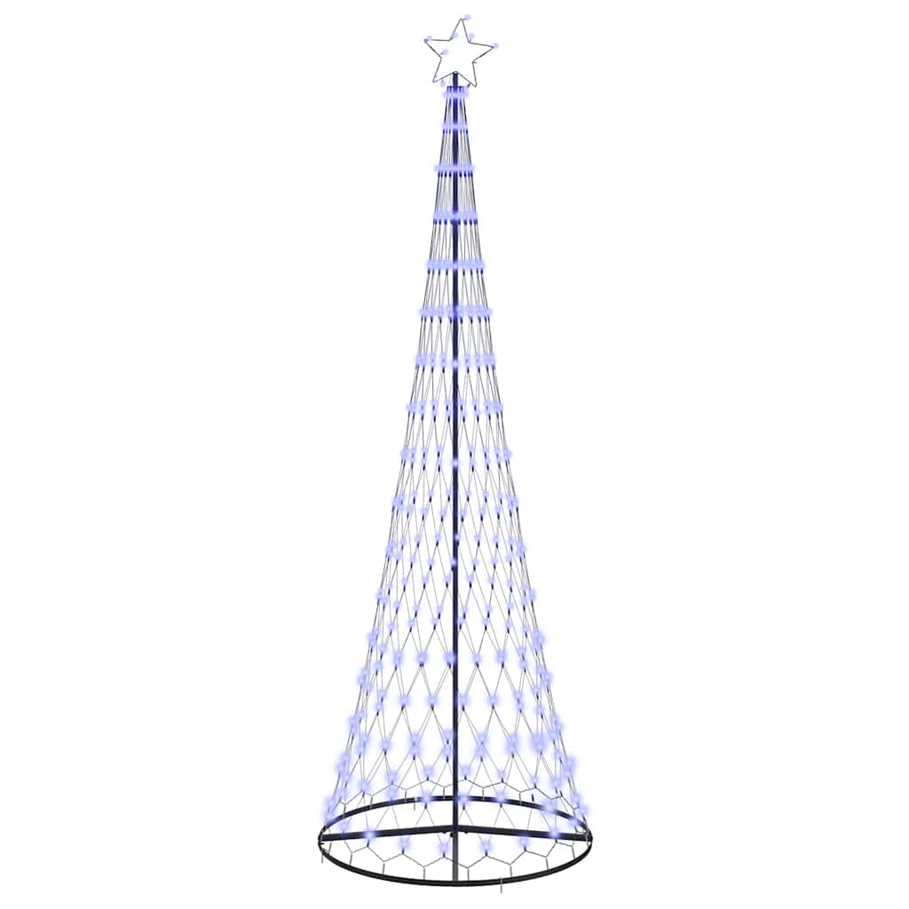 vidaXL LED-Weihnachtsbaum mit 355 LEDs Blau 302,5 cm Metall