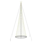 vidaXL LED-Weihnachtsbaum mit 555 LEDs Warmes Weiß 500 cm Metall