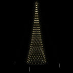 vidaXL LED-Weihnachtsbaum mit 555 LEDs Warmes Weiß 500 cm Metall