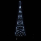 vidaXL LED-Weihnachtsbaum mit 555 LEDs Kaltweiß 500 cm Metall