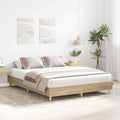 vidaXL Bettrahmen 2 pcs Sonoma 152 x 203 cm Holzwerkstoff