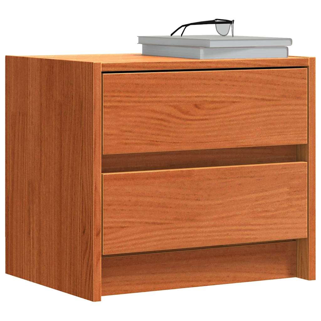 vidaXL Nachttische Wachsbraun 40 x 30.5 x 35.5 cm Kiefernholz