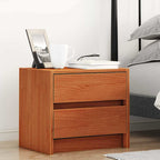 vidaXL Nachttische 2 pcs Wachsbraun 40 x 30.5 x 35.5 cm Kiefernholz