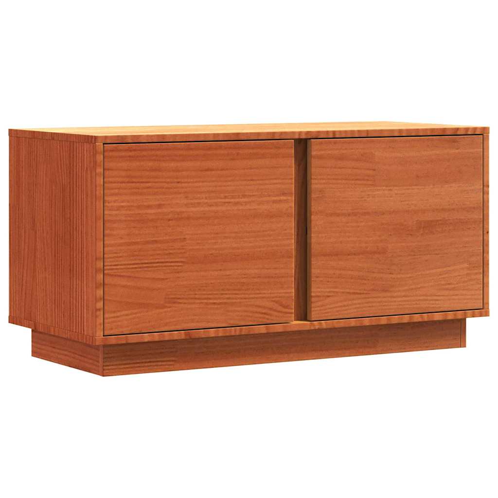 vidaXL TV-Schränk Wachsbraun 80 x 35 x 40,5 cm Massives Kiefernholz
