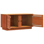 vidaXL TV-Schränk Wachsbraun 80 x 35 x 40,5 cm Massives Kiefernholz