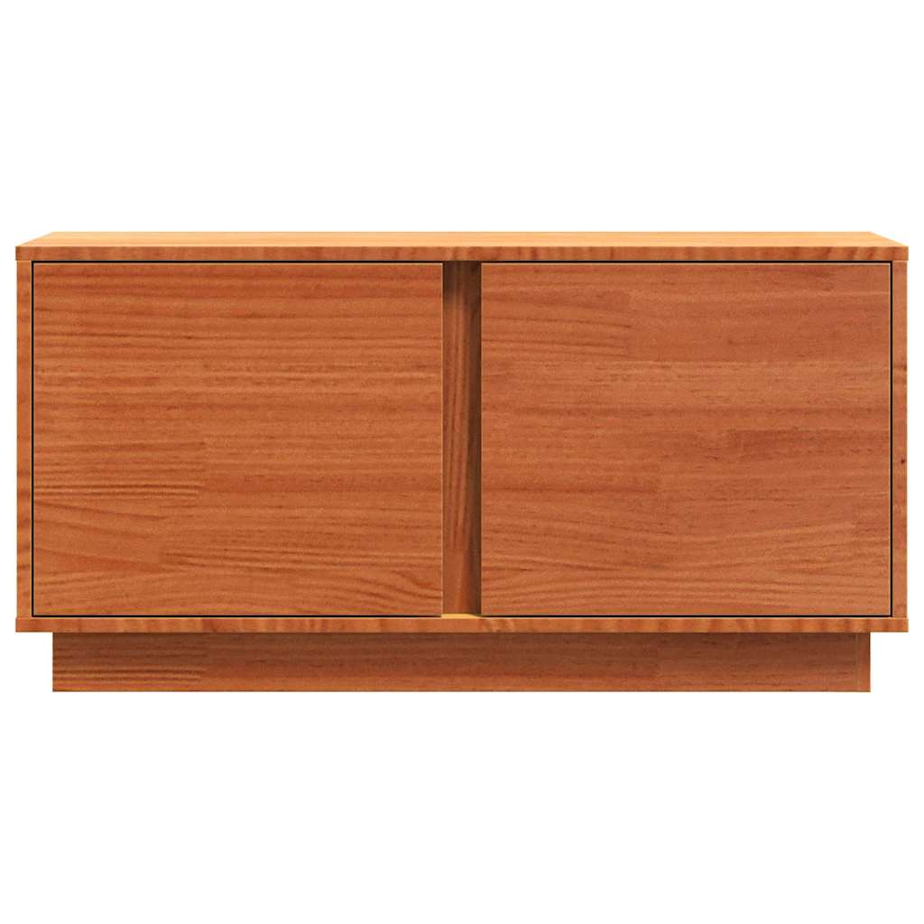 vidaXL TV-Schränk Wachsbraun 80 x 35 x 40,5 cm Massives Kiefernholz