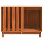 vidaXL Hundehütte Wachsbraun 90 x 60 x 67 cm Massives Kiefernholz