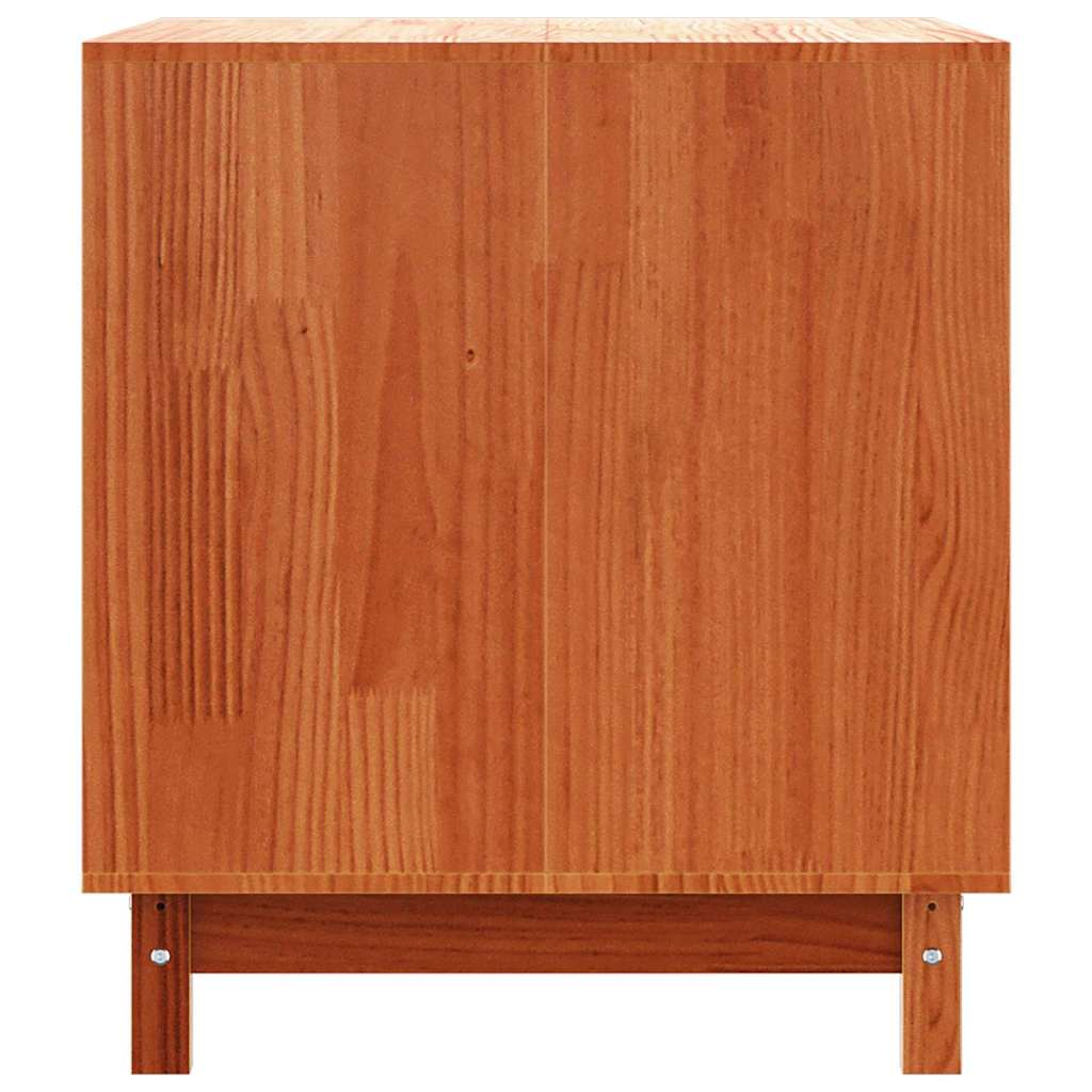vidaXL Hundehütte Wachsbraun 90 x 60 x 67 cm Massives Kiefernholz