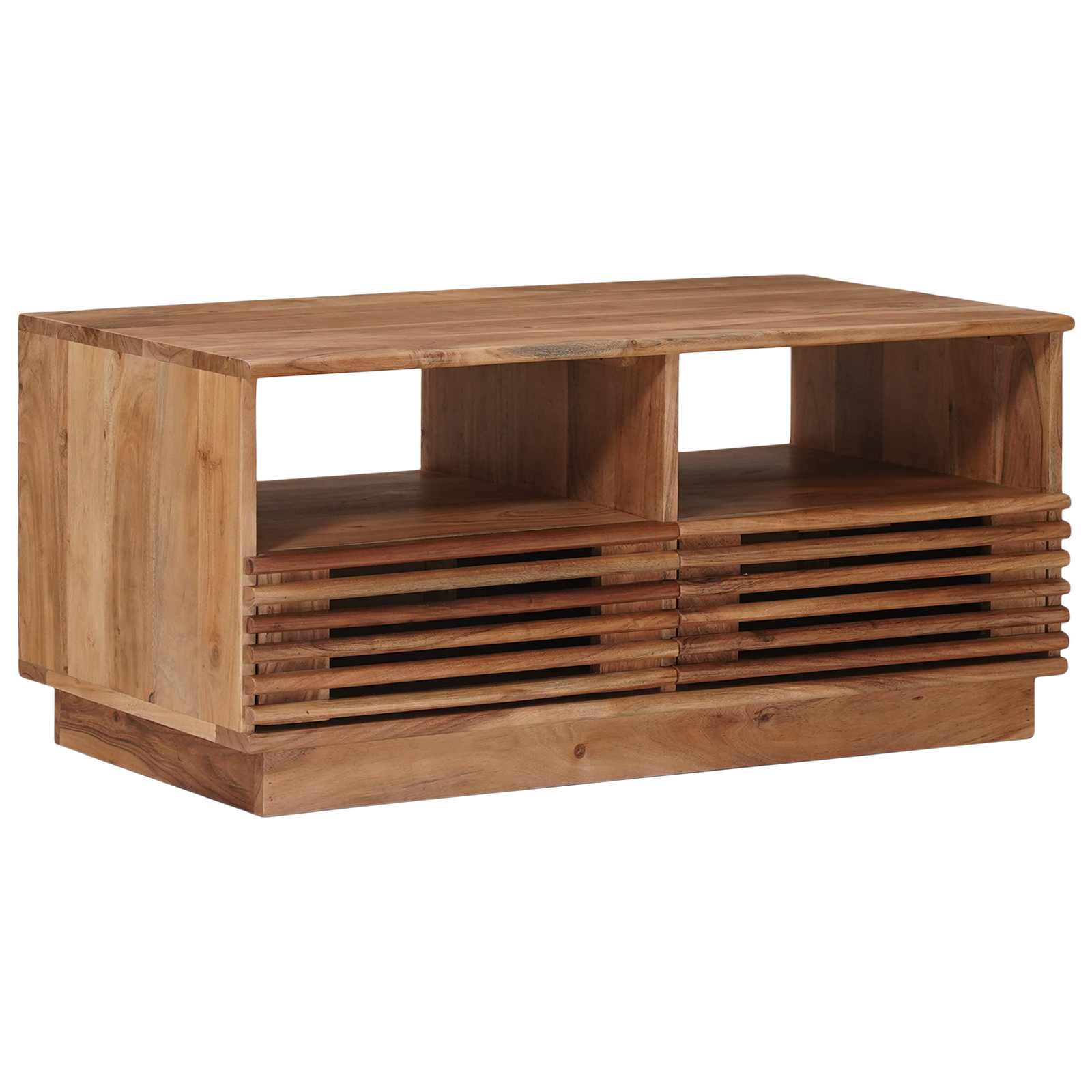 vidaXL Handgefertigter Kaffeetisch Teakbraun 85 x 45,5 x 40 cm