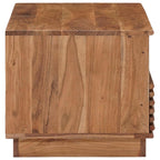 vidaXL Handgefertigter Kaffeetisch Teakbraun 85 x 45,5 x 40 cm