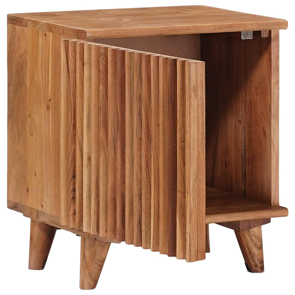 vidaXL Handgefertigter Nachttisch Teakbraun 40 x 30 x 45 cm