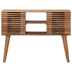 vidaXL Handgefertigter Beistelltisch Teakbraun 100 x 30 x 75 cm