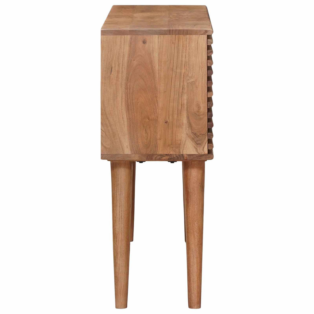 vidaXL Handgefertigter Beistelltisch Teakbraun 100 x 30 x 75 cm