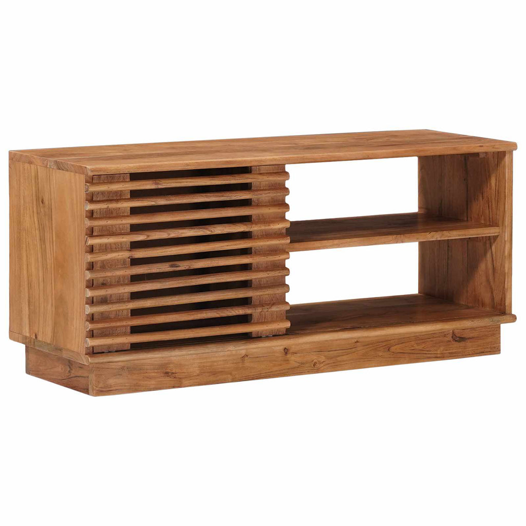 vidaXL TV-Schränk mit Speicher mit Tür Natur 90 x 30 x 40 cm