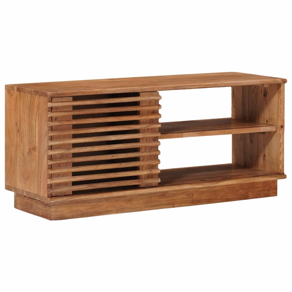 vidaXL TV-Schränk mit Speicher mit Tür Natur 90 x 30 x 40 cm