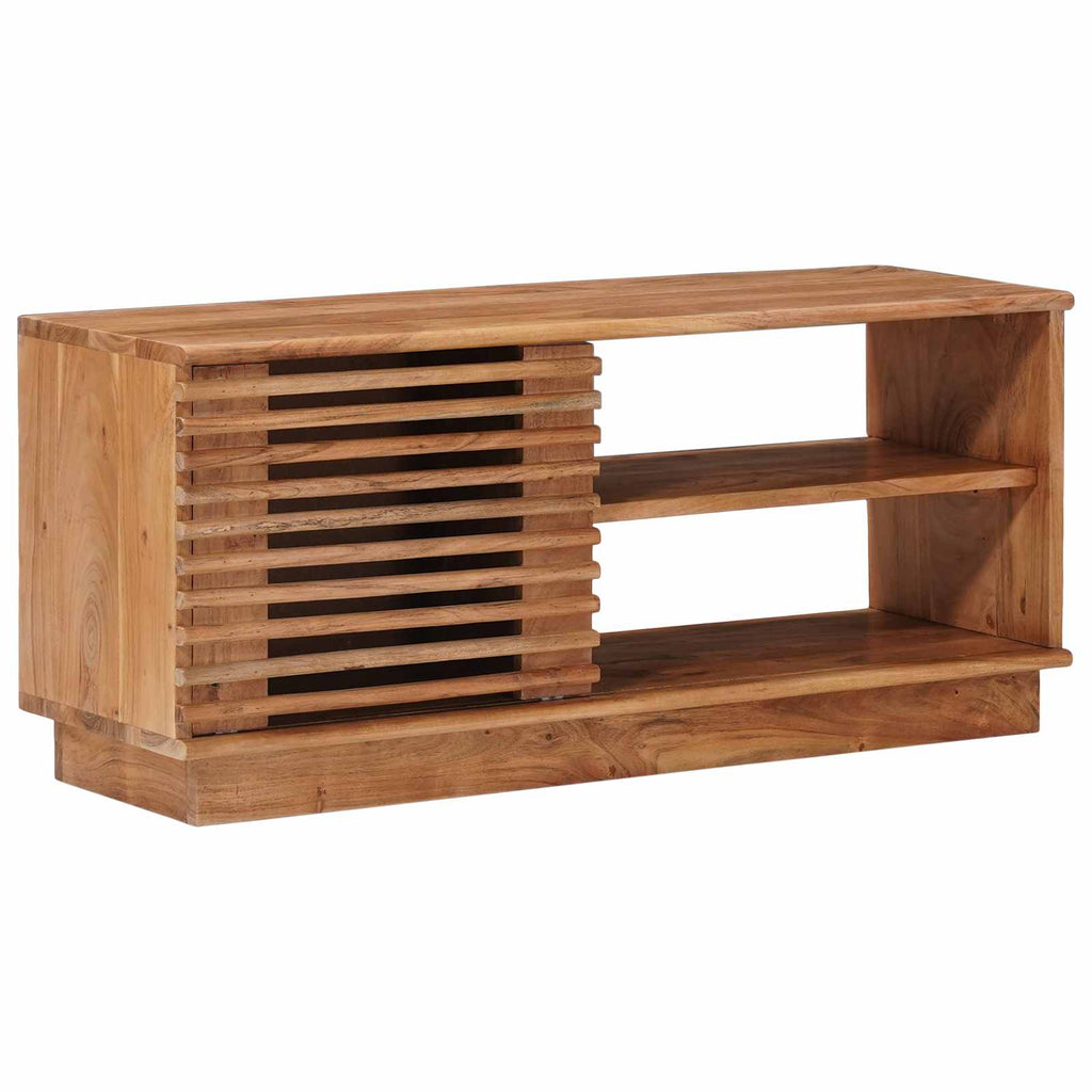 vidaXL TV-Schränk mit Speicher mit Tür Natur 90 x 30 x 40 cm