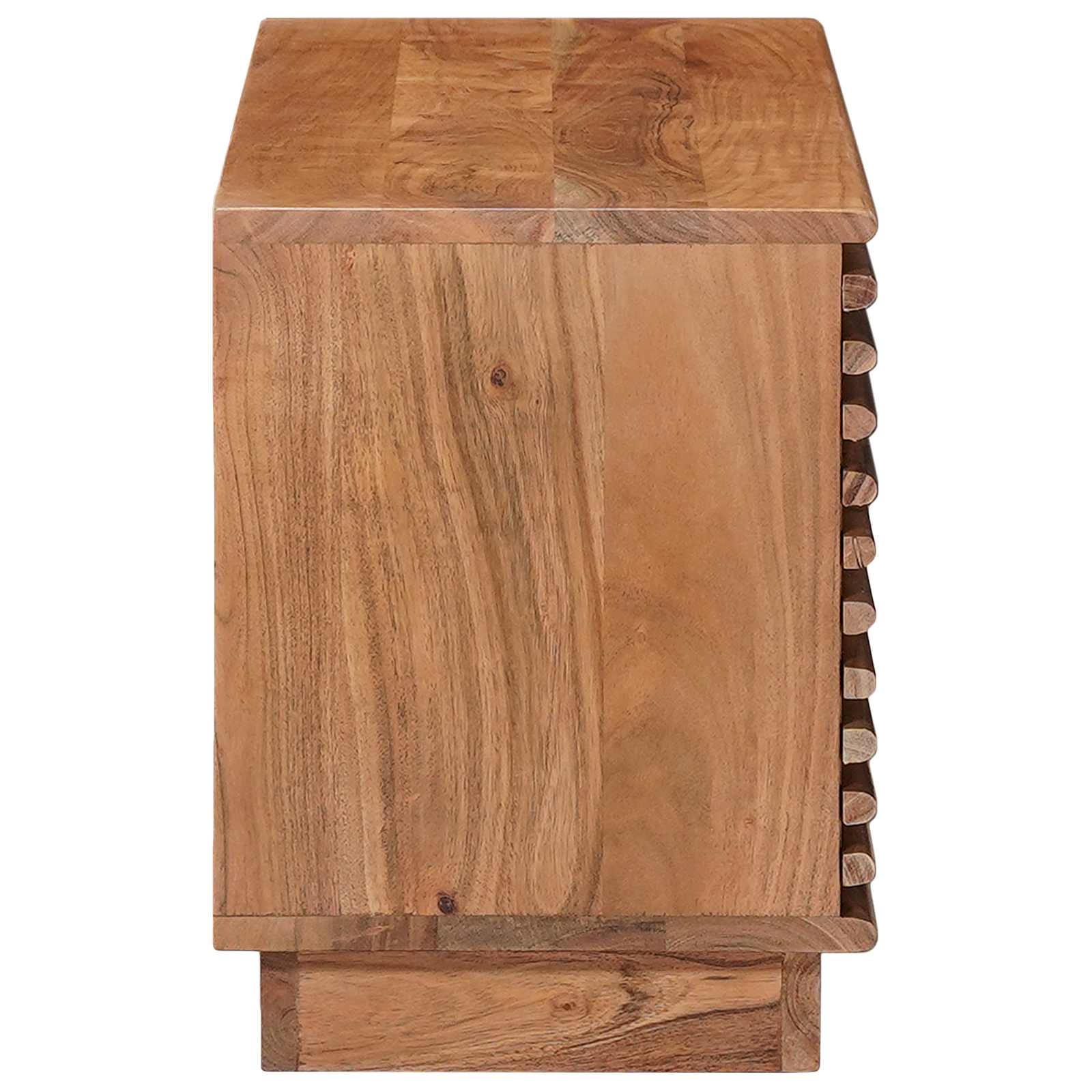 vidaXL TV-Schränk mit Speicher mit Tür Natur 90 x 30 x 40 cm