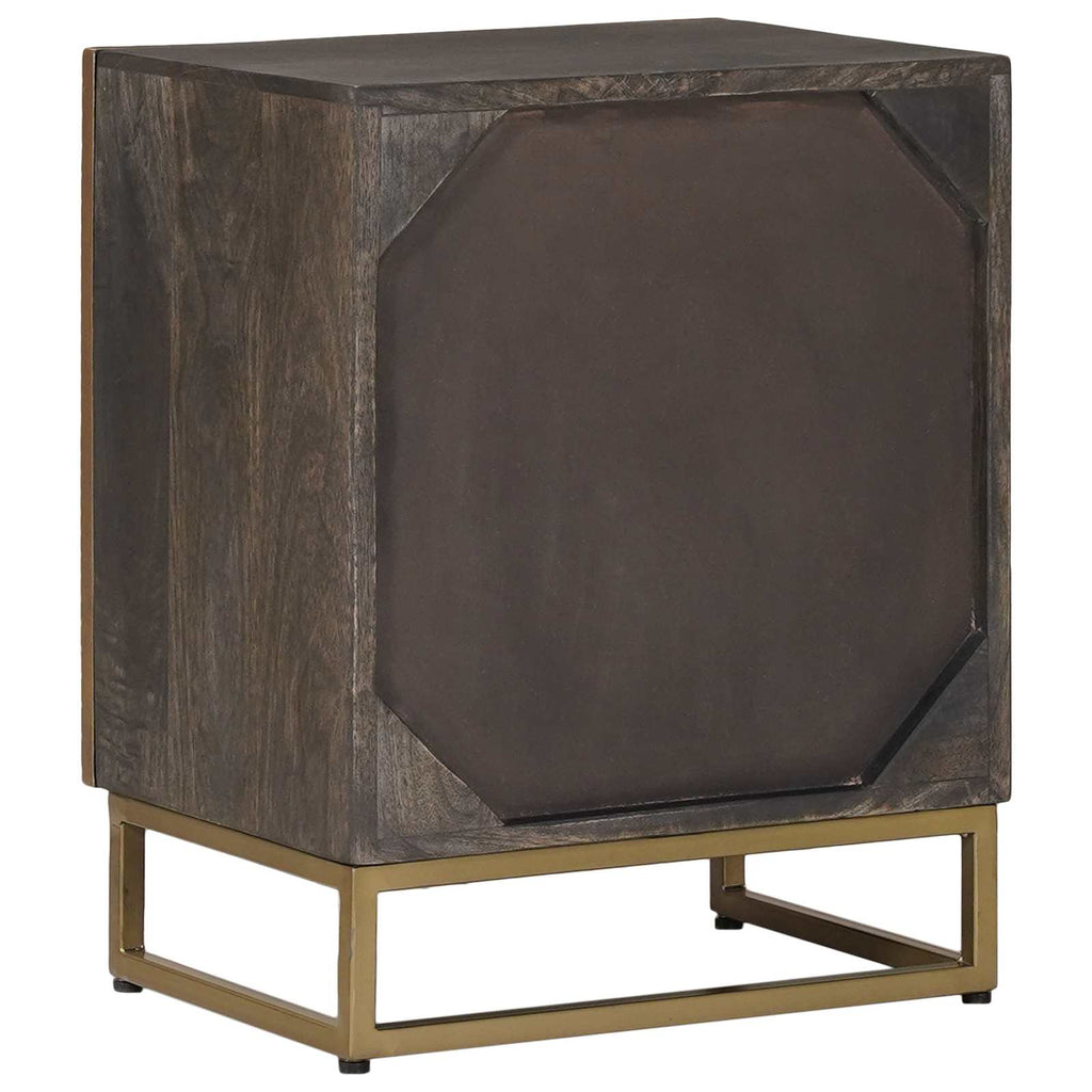 vidaXL Handgefertigter Nachttisch Kaffeebraun 40 x 30 x 50 cm