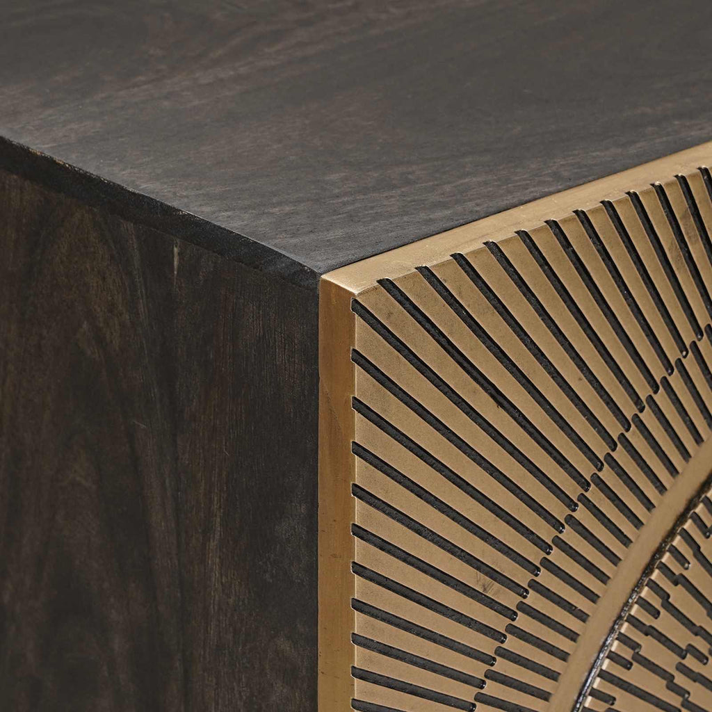 vidaXL Sideboard Messing 53,5 x 30 x 70 cm