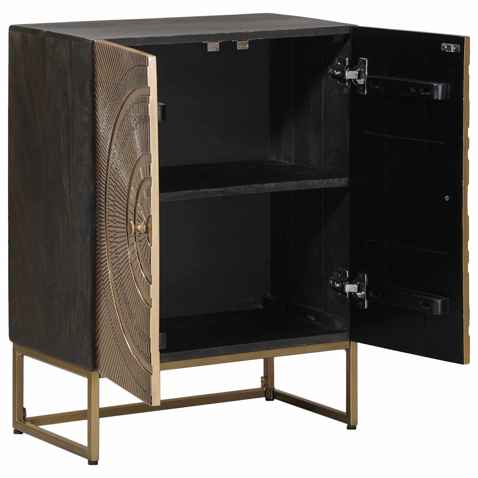 vidaXL Sideboard Messing 53,5 x 30 x 70 cm