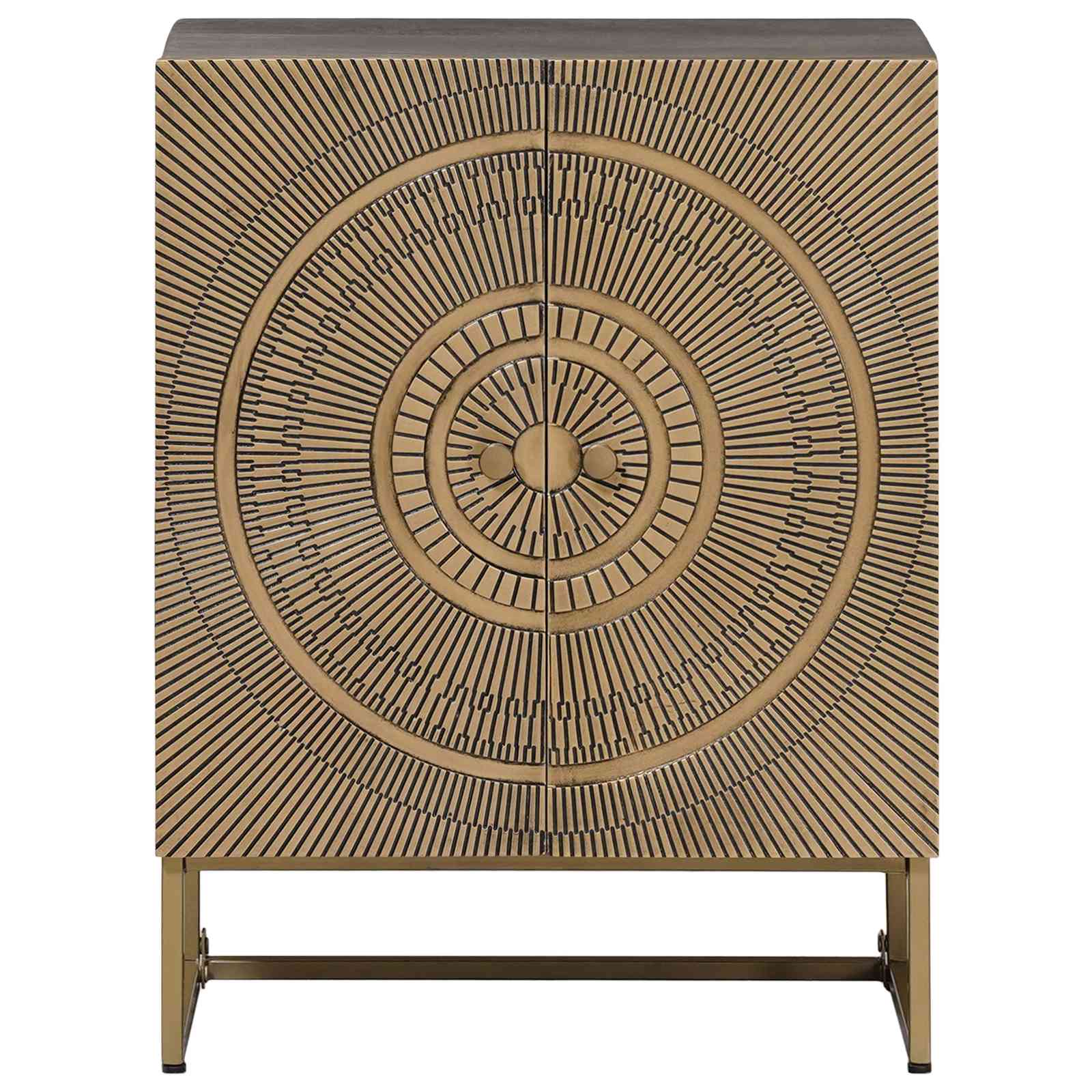 vidaXL Sideboard Messing 53,5 x 30 x 70 cm