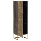 vidaXL Highboard Messing 35 x 30 x 120 cm